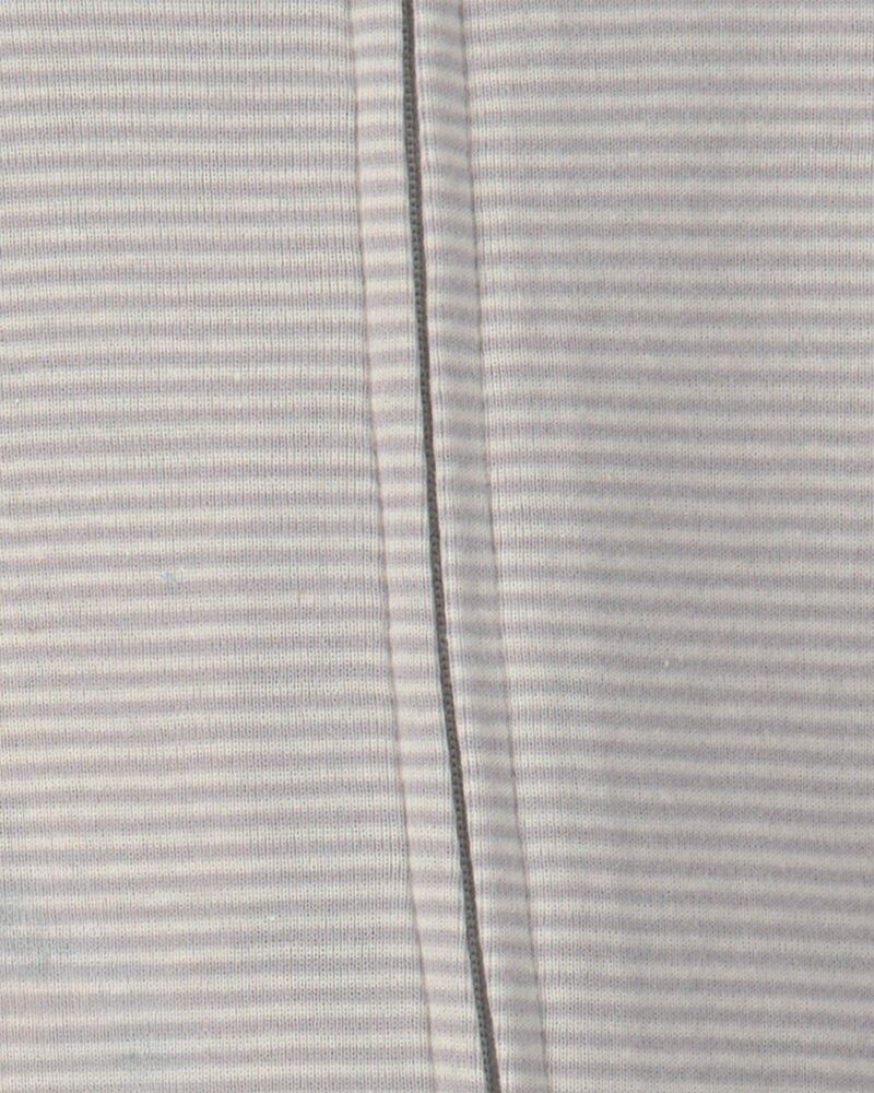B&eacute;b&eacute; - Emballage 2 grenouill&egrave;res &agrave; motif d&rsquo;&eacute;l&eacute;phant et rayures - Gris, image 4 sur 4 diapositives