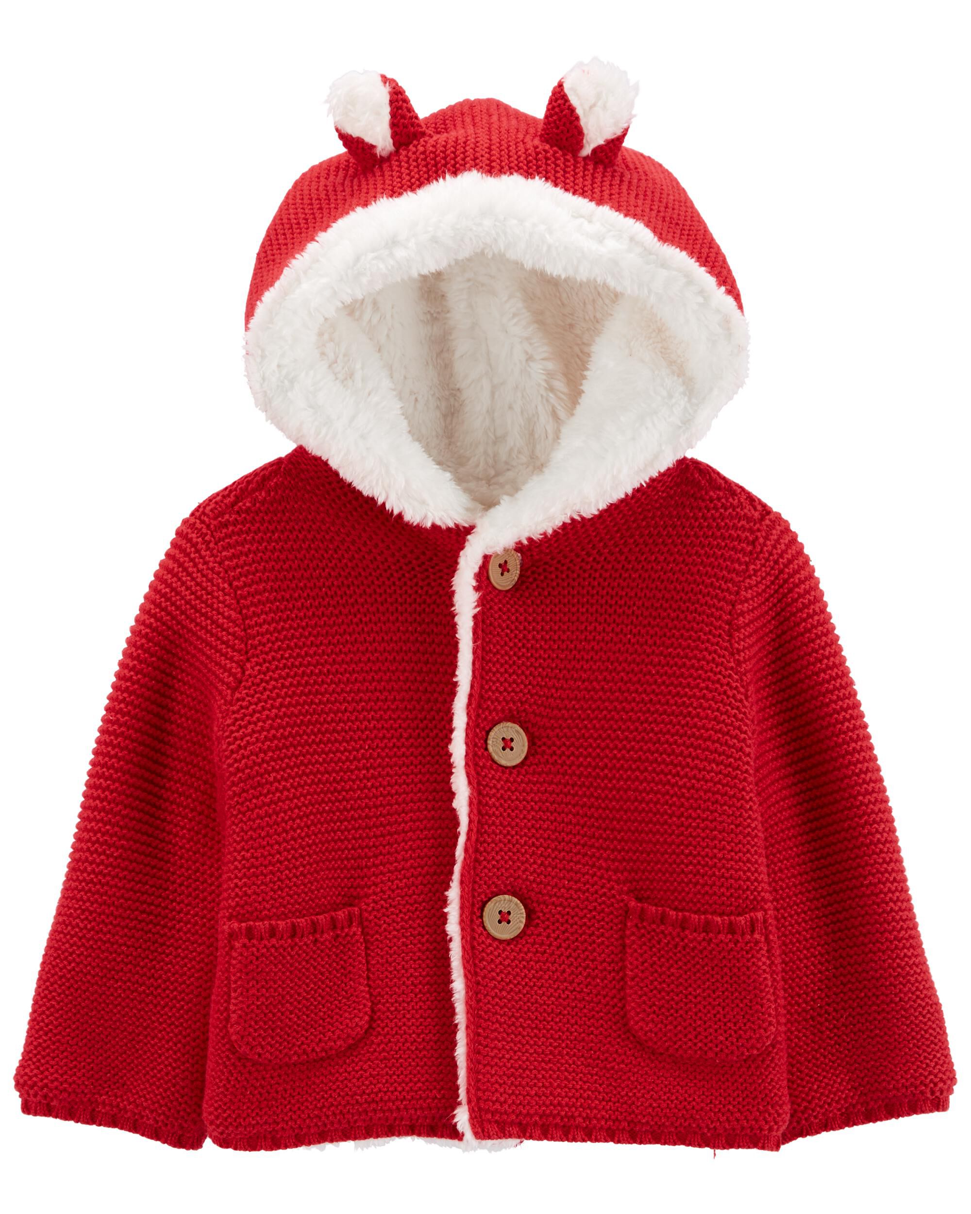 Carters shop red cardigan