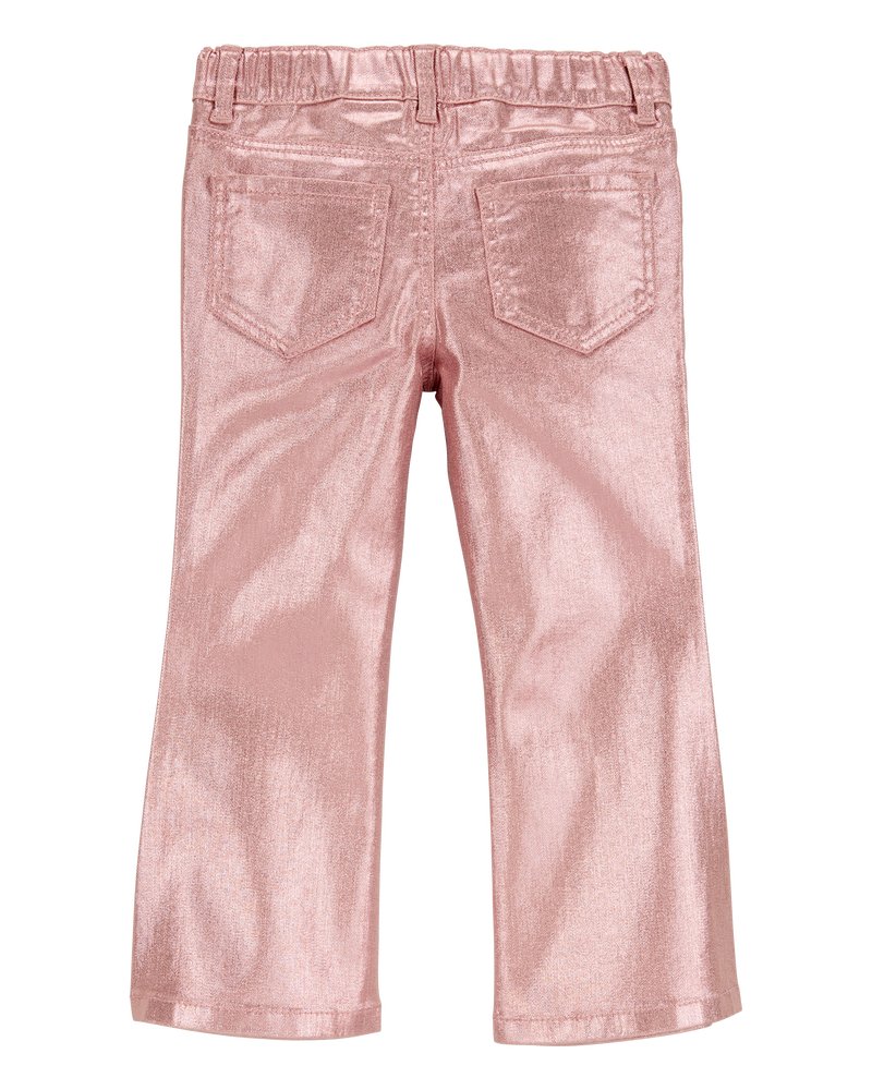Enfant en bas âge Pantalon évasé à effet métallique, image 4 sur 6 diapositives