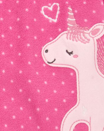 Toddler 1-Piece Unicorn Fleece Footie Pyjamas, 