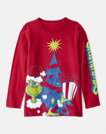 Kid Dr. Seuss™ The Grinch Long-Sleeve Graphic Tee - Red, 
