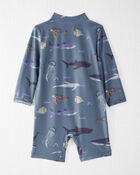 Baby Boy Recycled Long Sleeve Rashguard Swimsuit, image 3 of 4 slides