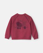 Toddler Boy 2-Piece French Terry Long-Sleeve Top & Pant Set - Burgundy, image 2 of 6 slides