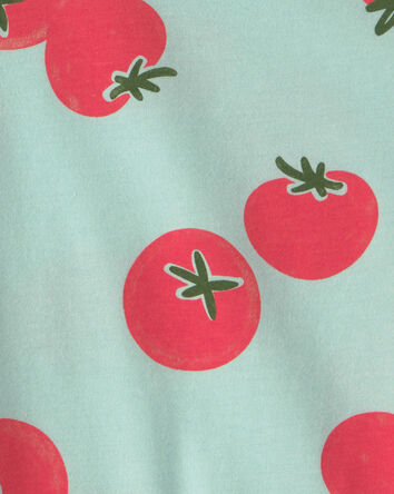 Toddler Tomato Print Graphic Tee - Green, 