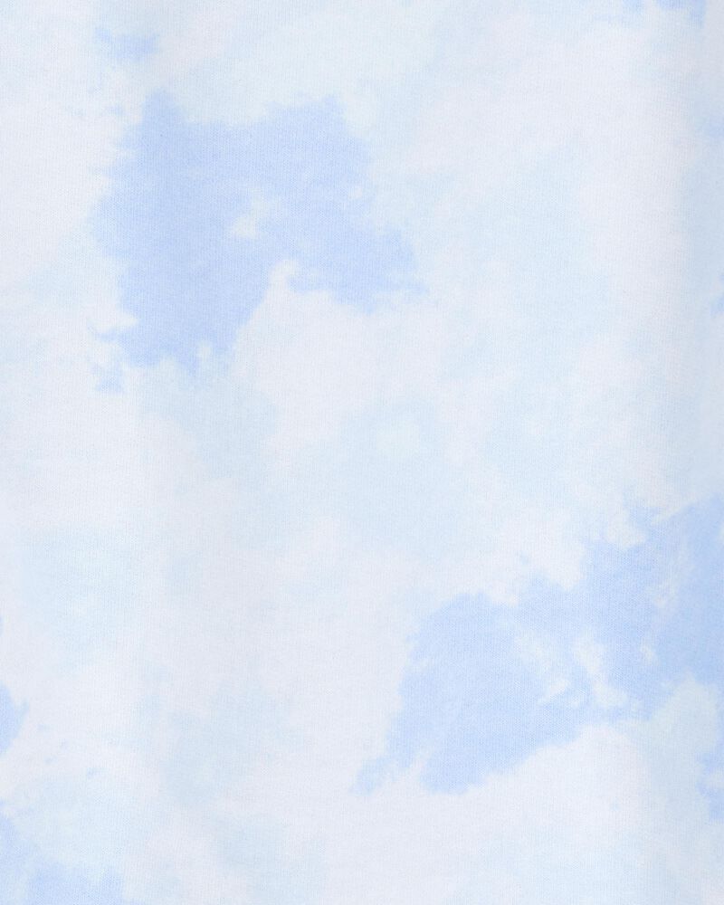 Kid Cloud Dye Cinched Tee - Blue, image 2 of 3 slides