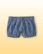 Baby Girl Disney&copy; Winnie the Pooh Solid Chambray Fashion Shorts - Medium Wash, image 3 of 5 slides