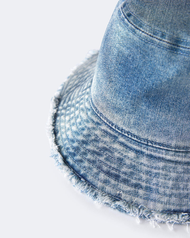 Tout-petit - Chapeau cloche en denim - D&eacute;lav&eacute; clair, image 5 sur 6 diapositives