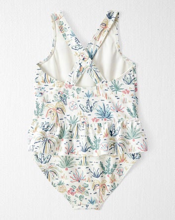 Toddler Recycled Tropical Print Swimsuit, 