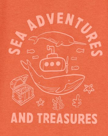 Toddler Sea Adventures Short-Sleeve Graphic Tee - Orange, 