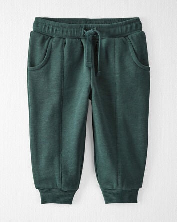 Baby Organic Cotton Joggers in Poplar Green, 