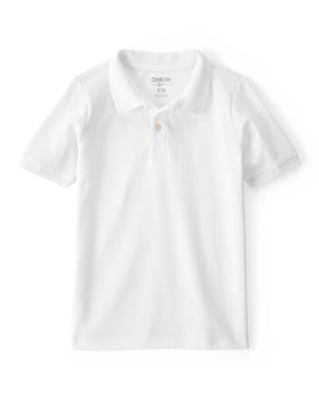Kid Cotton Jersey Uniform Polo, 