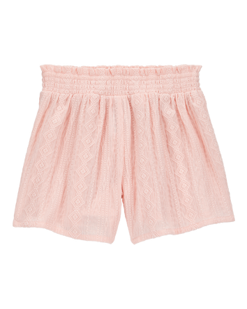 Kid Pull-On Smocked Shorts, 
