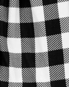 2-Piece Checkered Coat-Style Fleece Pyjamas, image 2 of 2 slides
