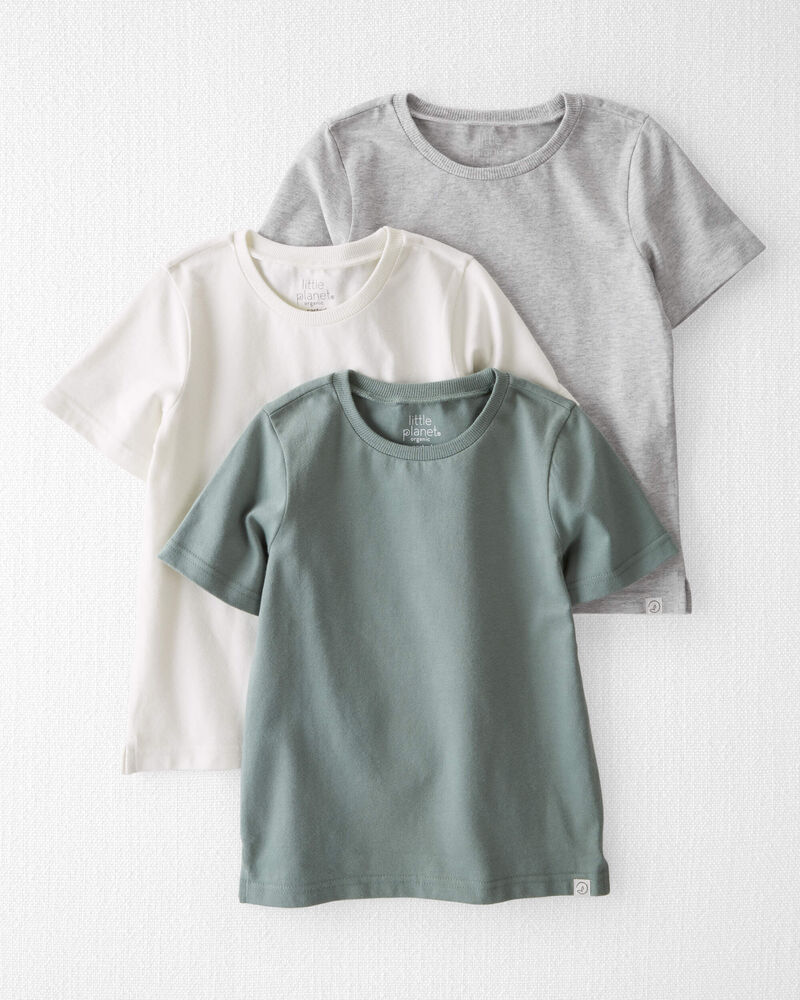 Toddler 3-Pack Organic Cotton T-Shirts
, image 1 of 7 slides