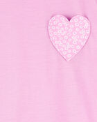 Filles - Pyjama 2 pièces décontracté à cœur, image 2 sur 3 diapositives