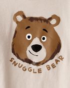 Toddler Boy Bear Long-Sleeve Graphic Tee - Beige, image 2 of 3 slides