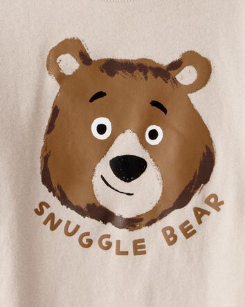 Toddler Boy Bear Long-Sleeve Graphic Tee - Beige, 