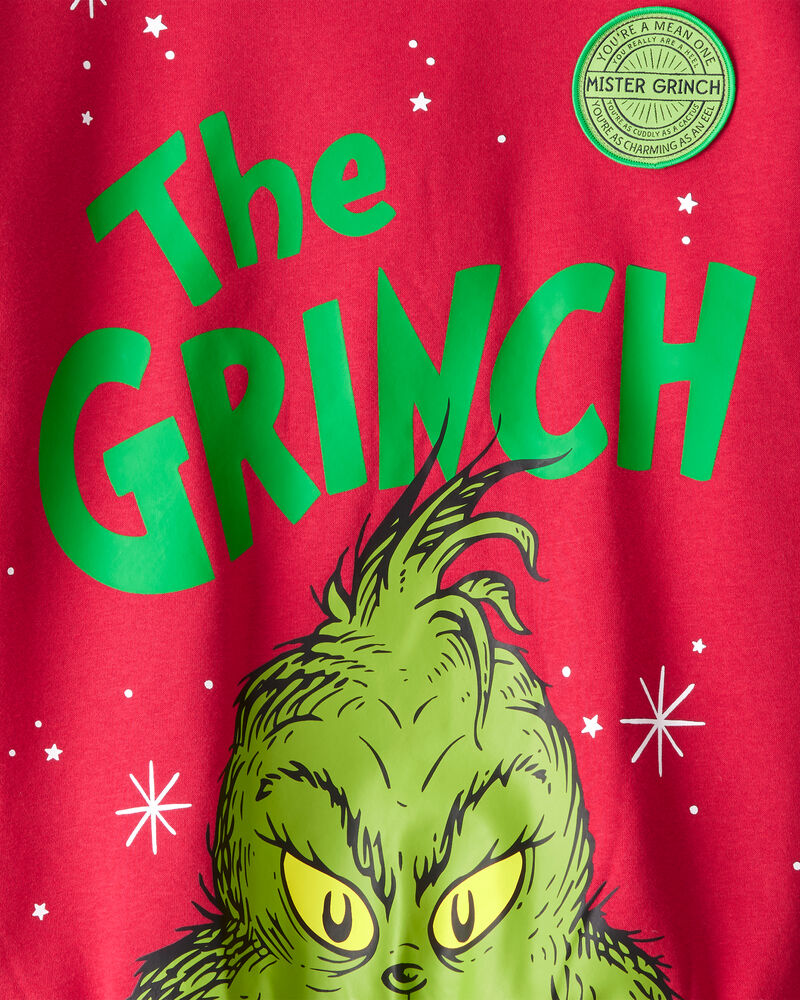 Adult Christmas Dr. Seuss&trade; The Grinch Pullover Sweatshirt - Red, image 4 of 4 slides