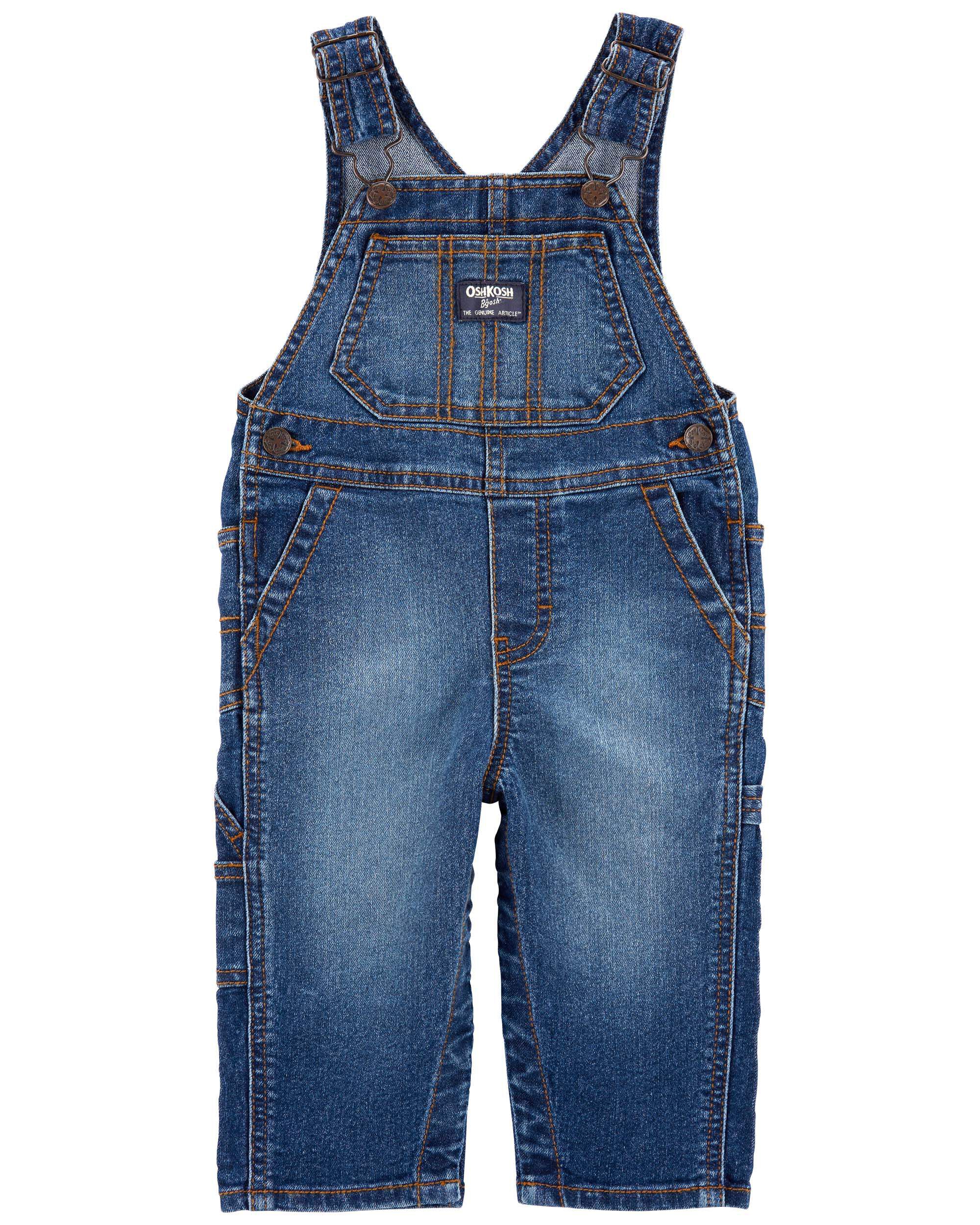 Mens stretch denim overalls top