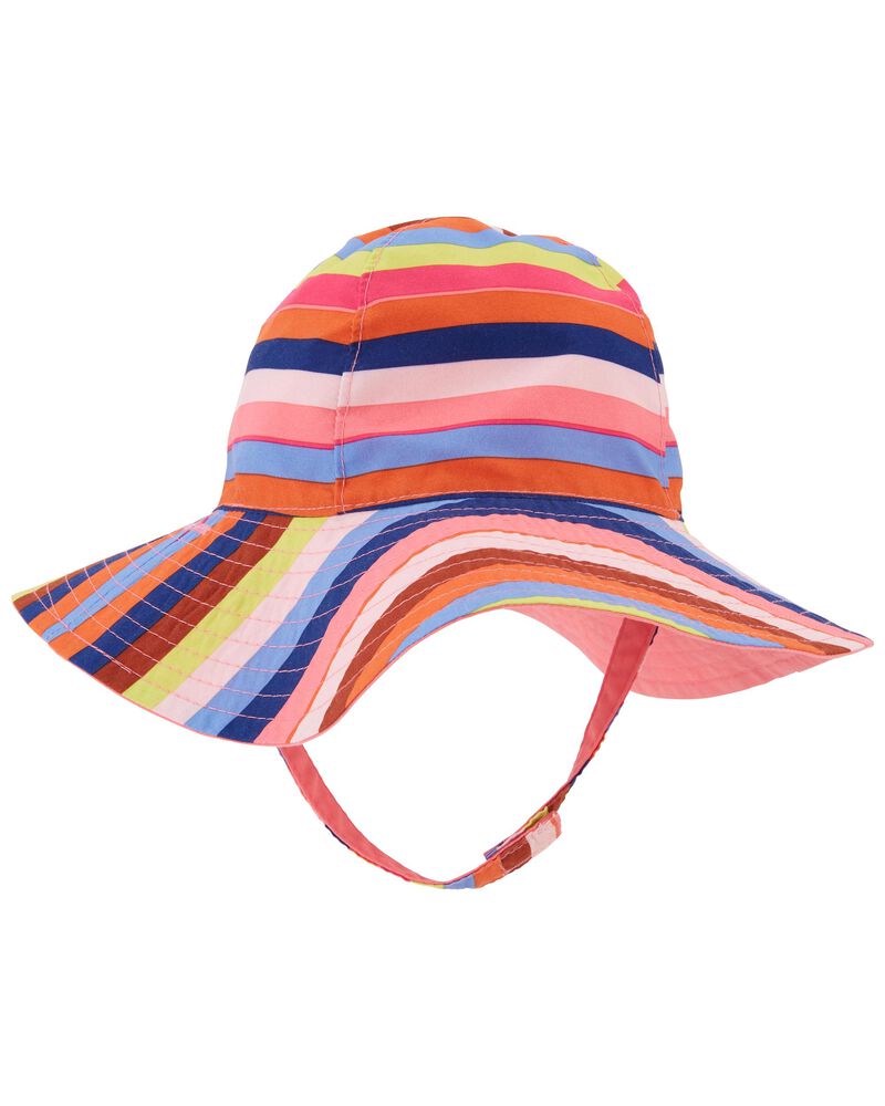 Reversible Baby Girl Sun Hat, image 1 of 3 slides