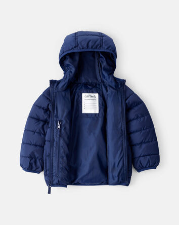Tout-petit gar&ccedil;on - Blouson matelass&eacute; compact mi-&eacute;paisseur - Bleu marine, 