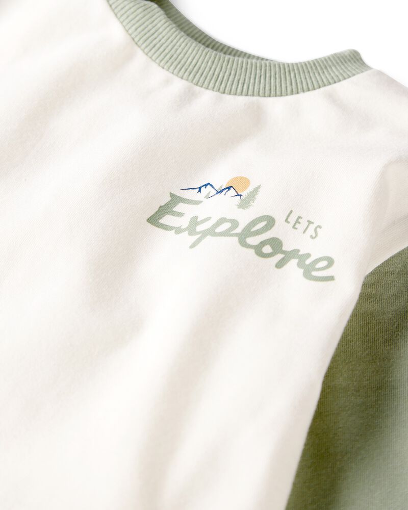 Baby Organic Cotton Let's Explore Long-Sleeve Tee, image 3 of 7 slides
