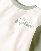 Baby Organic Cotton Let's Explore Long-Sleeve Tee, image 3 of 7 slides