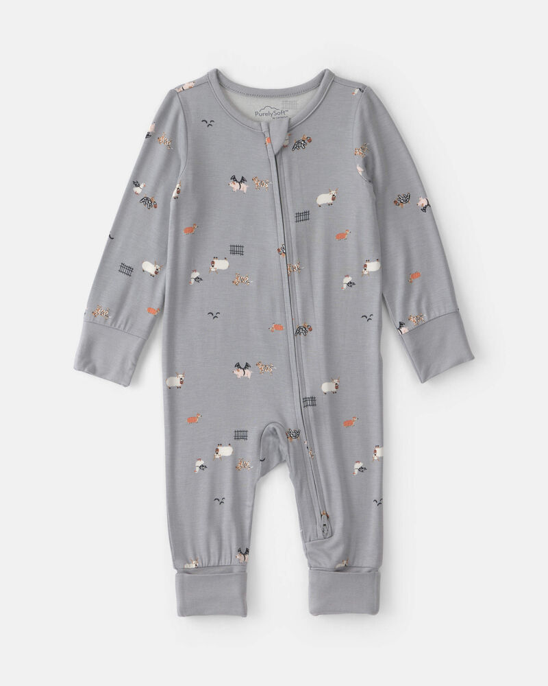 Baby Halloween PurelySoft&trade; 2-Way Zip Sleeper - Grey, image 1 of 9 slides