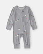 Baby Halloween PurelySoft&trade; 2-Way Zip Sleeper - Grey, image 1 of 9 slides