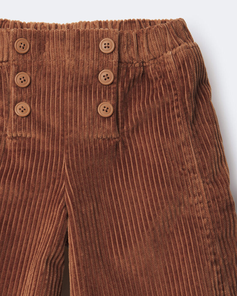 Toddler Girl Urban Corduroy Wide-Leg Pant &ndash; Brown, image 6 of 6 slides