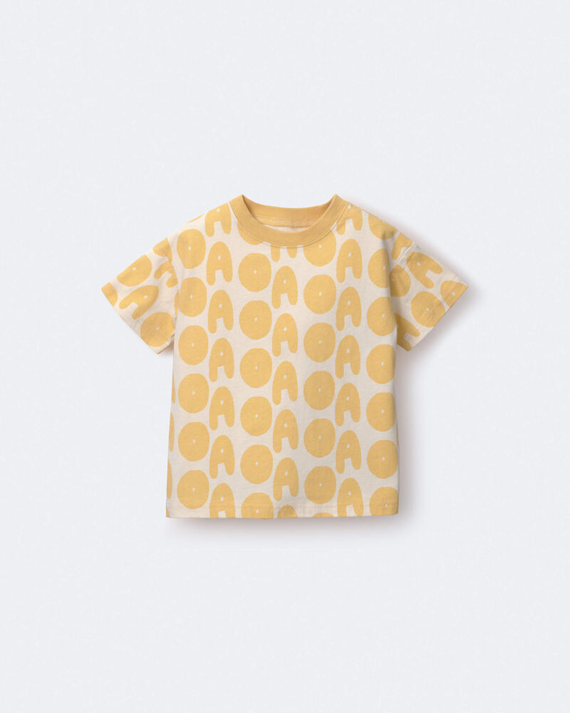 Toddler Relaxed Graphic Tee in Otter Avenue Print - Yellow, image 2 of 6 slides