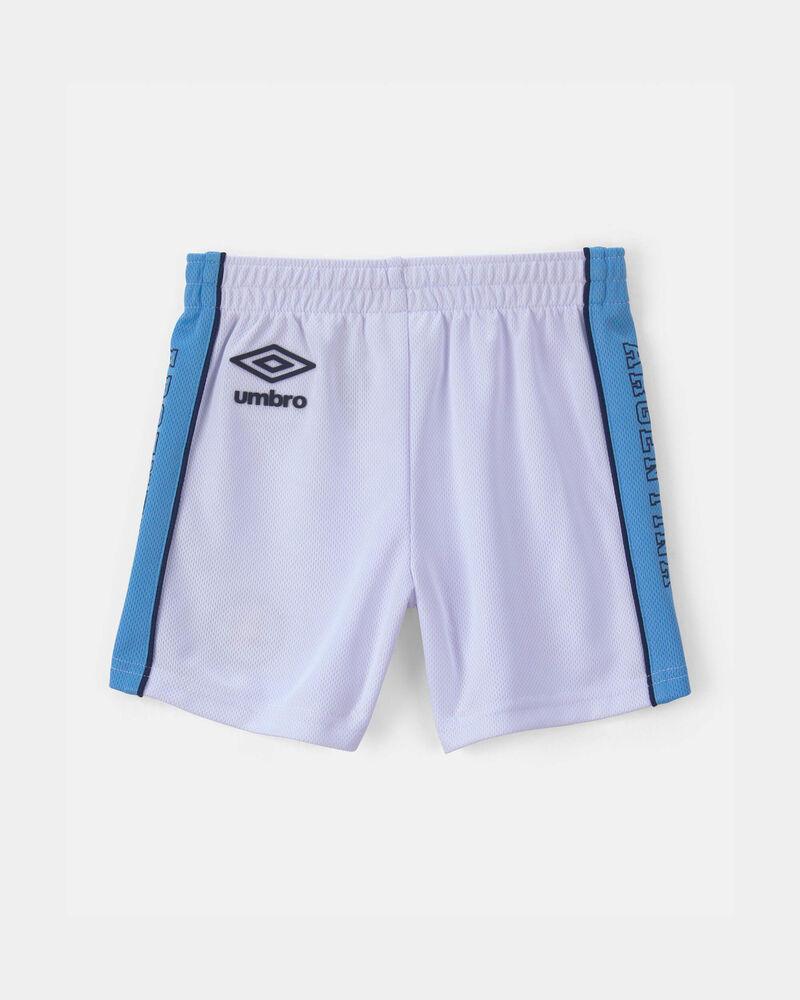 Toddler Umbro Argentina Mesh Soccer Shorts - Light Blue/White, image 3 of 7 slides