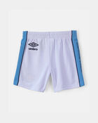 Toddler Umbro Argentina Mesh Soccer Shorts - Light Blue/White, image 3 of 7 slides