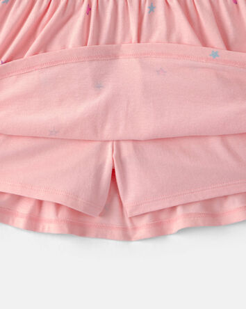 Filles - Jupe-short, &eacute;toiles - Rose, 