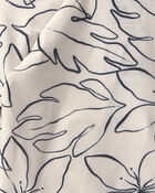 Baby Girl 2-Piece Long-Sleeve Rashguard Swimsuit & Hat Set - Black/Ivory, image 3 of 4 slides