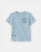 Toddler Boy 'Team Player' Baseball Graphic Tee - Blue, image 1 of 3 slides