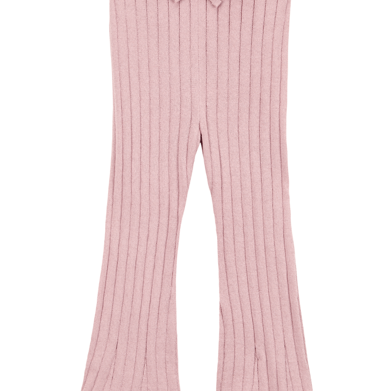 Pink Baby Ribbed Sweater Knit Flare Pants - Pink | Carter’s Oshkosh Canada
