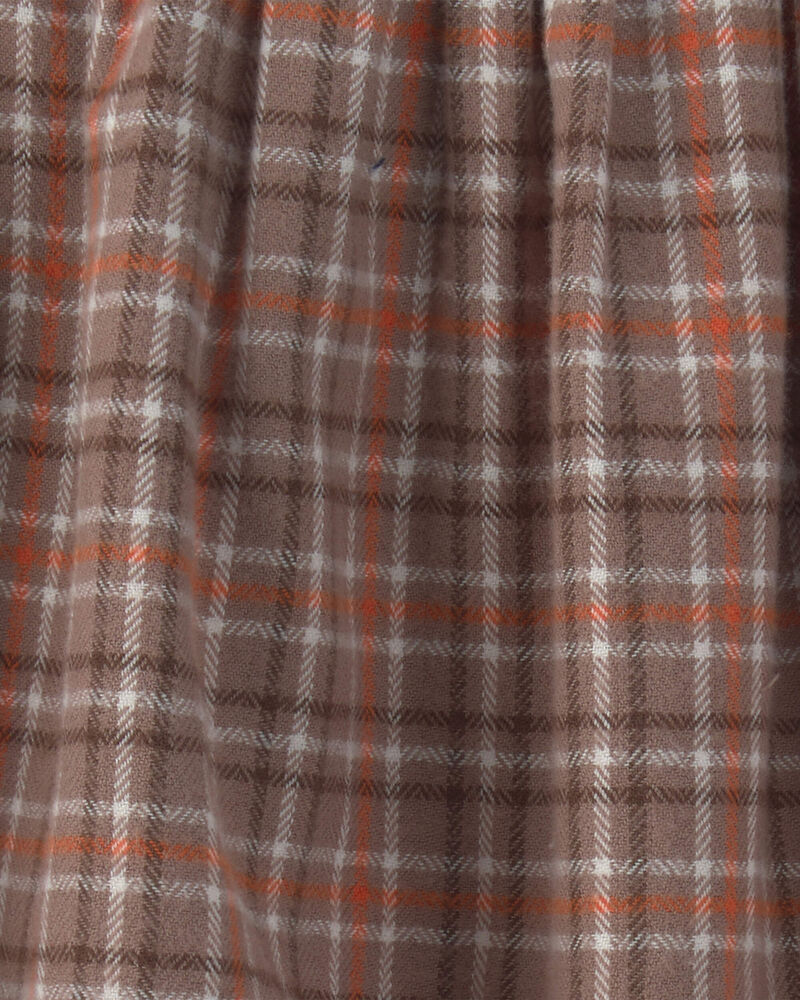 Baby Girl 2-Piece Organic Cotton Plaid Jumper Set, image 5 of 7 slides