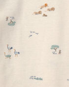 Baby Boy 4-Pack Lion Long-Sleeve Bodysuits - Blue/Grey/Ivory, image 2 of 5 slides