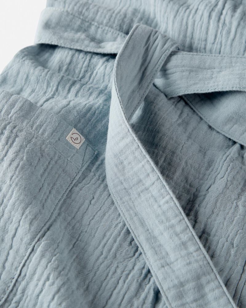Adult Organic Cotton Gauze Robe, image 3 of 5 slides