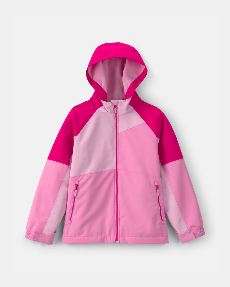 Filles - Blouson mi-&eacute;paisseur doubl&eacute; de molleton pour fille - Fuchsia, image 1 sur 3 diapositives