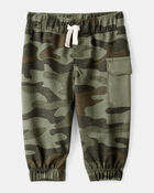 Baby Boy 2-Piece Camping Camo Cotton Long-Sleeve Bodysuit & Pant Set - Green/Beige, image 2 of 6 slides