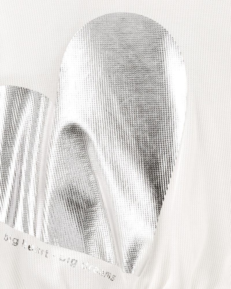 Enfant Haut isotherme à motif de cœur métallisé , image 2 sur 3 diapositives