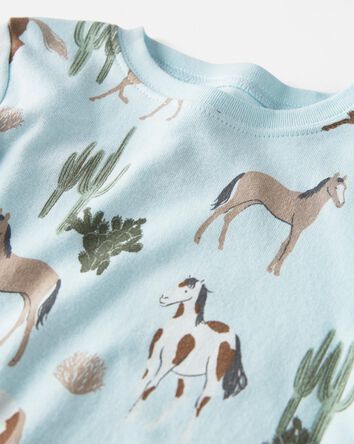 2-Piece Organic Cotton Horse Pyjamas Set, 