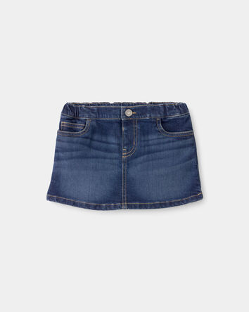 Toddler Girl Denim Skirt - Dark Wash, 