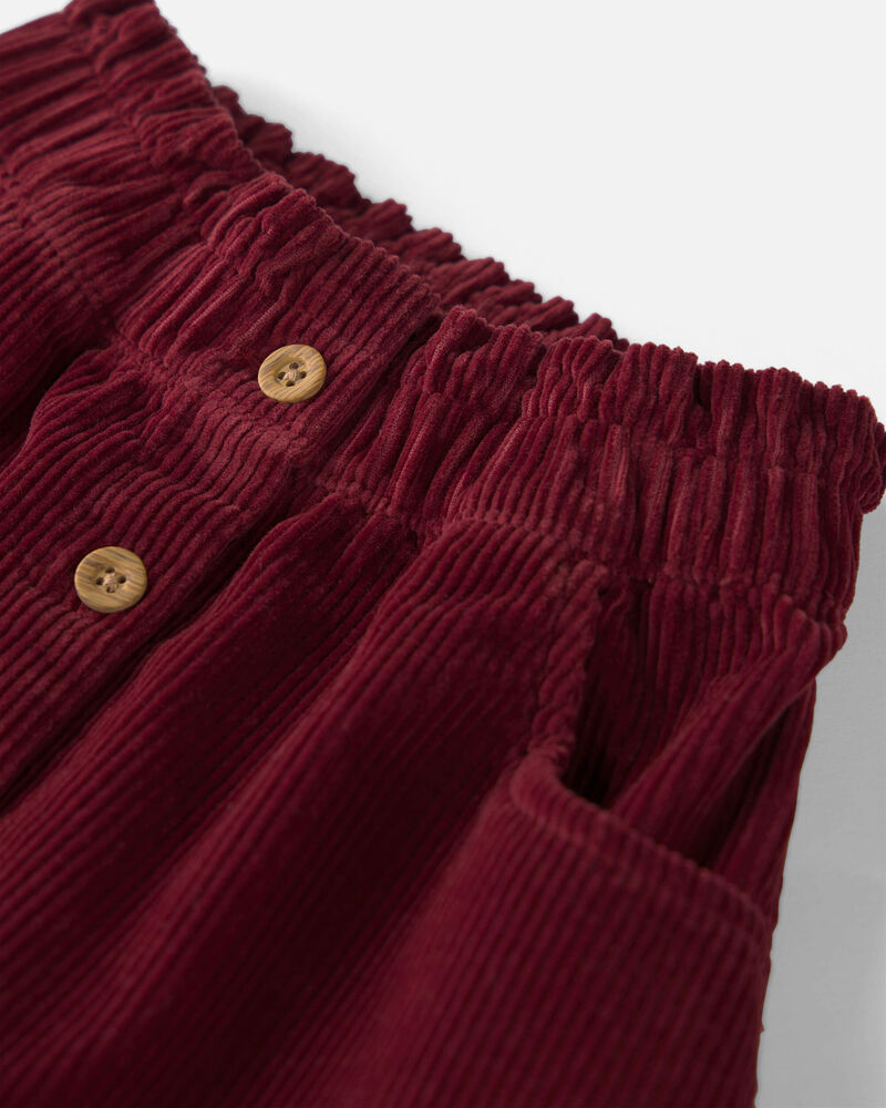 Toddler Girl Organic Cotton Corduroy Skirt, image 2 of 4 slides