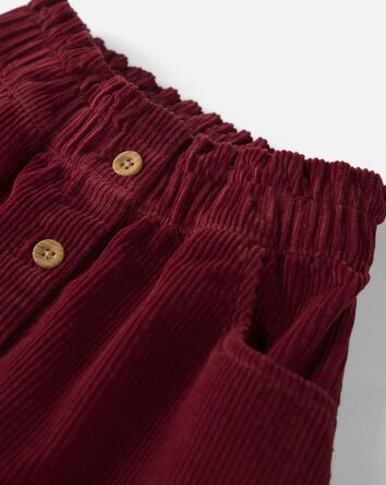 Toddler Girl Organic Cotton Corduroy Skirt, 