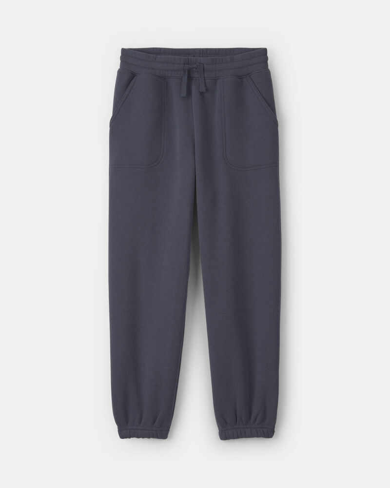 Girls Fleece Joggers - Navy Blue, image 1 of 4 slides