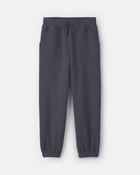 Girls Fleece Joggers - Navy Blue, image 1 of 4 slides