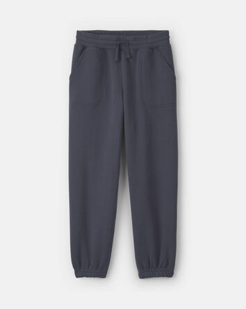 Girls Fleece Joggers - Navy Blue, 